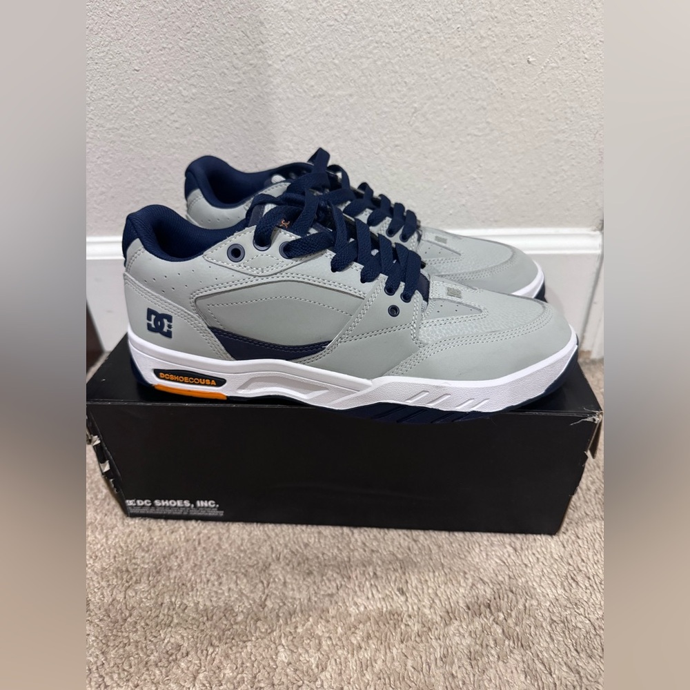 DC Men’s Sneakers in Gray and Navy Blue